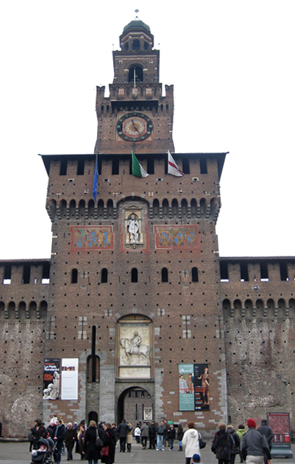 Ingang Castelo Sforzesco